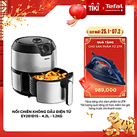 Nồi chiên không dầu Tefal EY201D15 - 4.2L - Vỏ thép không rỉ - Công nghệ luân chuyển khí nóng 3D không cần trở - Hàng chính hãng