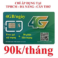 SIM 4G VIETTEL V120Z (90.000/tháng: 4GB/NGÀY, GỌI VIETTEL MIỄN PHÍ CÁC CUỘC GỌI <20 Phút, NGOẠI MẠNG 50 Phút/tháng) - Chọn đầu 03 hoặc 09 - Hàng Chính Hãng