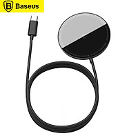 Baseus Magnetic Wireless Charger 15W Max Fast Wireless Charging Pad Compatible with iPhone 12/12 Mini/12 Pro Max BS-W522
