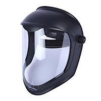 Face Shield Helmet Mask with Clear Polycarbonate Visor Anti FOG UV Blocking Protective Cover Safety Grinding