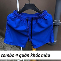 Combo 4 quần đùi nam mặc ngủ King168, Chất đũi chính phẩm mặc mát mẫu TOP2