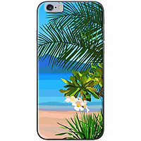 Ốp lưng dành cho iPhone 6, iPhone 6S mẫu Biển, lá dừa