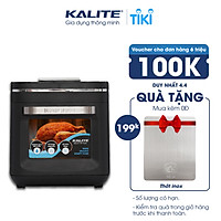 Nồi chiên không dầu hơi nước Kalite Steam X, công suất 1700W, dung tích 15L, bảng điều khiển điện tử, công nghệ chiên mới bằng hơi nước siêu nhiệt kết hợp Rapid Air, hàng chính hãng