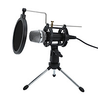 Mini Condenser Microphone PC Microphone 3.5mm Plug and Play Home Studio Podcast Vocal Recording Microphones with Mini