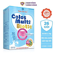 Sữa bột Colosmulti Biotic hộp 26 gói x 16g chuyên biệt cho trẻ táo bón, tiêu hóa kém
