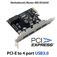 PCI-E to USB3.0 Expansion Card Four-port Desktop USB3.0 Expansion Card 4-port NEC Internet Cafe USB3.0 Card