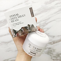 Kem dưỡng trắng da - Kem dưỡng da dưỡng ẩm bật tông 3W Clinic Crystal White Milky Cream Hàn Quốc 50gr