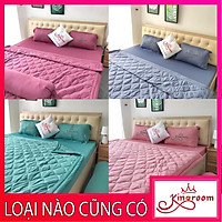Bộ ga giường và vỏ gối thun hàn quốc Kingroom đủ kích thước ga nệm 1m2, 1m4, 1m6, 1m8 chưa gồm chăn