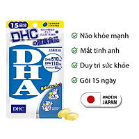 Viên uống bổ não DHC Nhật Bản thực phẩm chức năng bổ sung Omega 3, DHA, EPA phát triển não bộ, cải thiện thị lực đồng thời duy trì trí nhớ JN-DHC-DHA15.