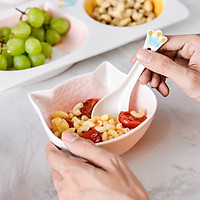 Bát sứ ăn dặm hình thú cute 13cm