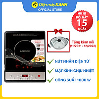 Bếp Điện Từ Cơ Sunhouse SHD6149 1800W- Hàng chính hãng