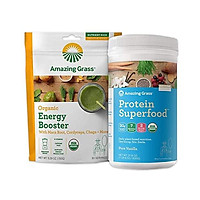 Amazing Grass Organic Supergreens Powder: Wheatgrass, Kale, Moringa, & Spirulina, Smoothie Booster with Vitamin K, 30 Servings