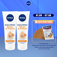 Combo 2 Tinh Chất Dưỡng Thể Dưỡng Trắng NIVEA Ban Ngày Giúp Phục Hồi & Chống Nắng SPF50 (180ml) - 88314
