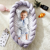 Nôi vải ru ngủ cho bé sơ sinh chung giường Kawaii Home (Tặng Kèm Gối + Nệm), Chất vải mềm mịn, thoáng mát giúp bé ngủ ngon - H137