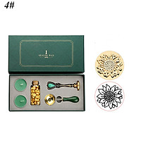 Hộp đóng dấu phong cách hoàng gia cổ điển với niêm phong từ hạt sáp nến - Set Quà tặng hoặc tự làm Scrapbooking