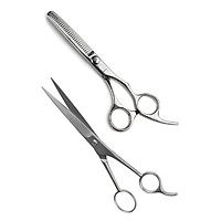 Bộ 2 kéo cắt tóc & tỉa tóc - bộ sản phẩm chăm sóc tóc cap cấp, hoàn thiện tinh xảo - sắc bén và bền bỉ
