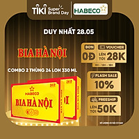 Combo 2 Thùng Bia Hà Nội - Thùng 24 lon 330ml