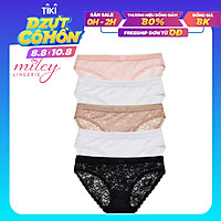 Combo 5 Quần Nữ Ren Ép Bông Miley Lingerie Lily Flower