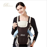 Đai địu em bé hàng cao cấp Bethbear êm nhẹ có vành đỡ cổ vải Polyester thoáng mát