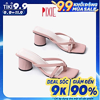 Guốc Cao Gót 5cm Xỏ Ngón Pixie X734