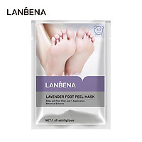 Mặt Nạ Chân LANBENA Thành Phần Hoa Oải Hương Tẩy Da Chết Triệt Để 40g
