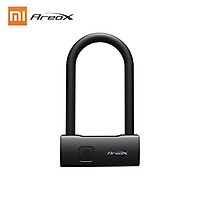 AreoX Fingerprint U Shape Lock U8 Anti-theft Bicycle Motorcycle Bike Car Door Lock Type-C Rechargeable Lock Waterproof