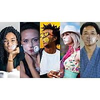 Khẩu Trang Nhựa an toàn TPU, Mở Face ID, chống tia UV tặng kính trong suốt