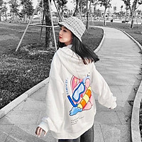 Áo hoodie nam nữ CONFUSED dáng unisex form rộng chất nỉ bông chống nắng tốt