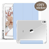 Bao Da Trong Suốt Có Khe Cắm Bút Cho iPad air3 Pro 10.5 2020 iPad Air 4 10.9 iPad Pro 11 iPad mini5 mini4 iPad 8gen 7Gen 10.2 2019 air1 air2 6th 5th 9.7 2017
