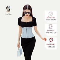 Đai nịt bụng hỗ trợ giảm mỡ bụng latex Corset Chuẩn Luxury màu xám