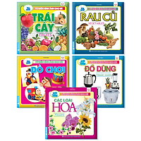 Từ Điển Hình Ảnh Cho Bé - Trái Cây, Rau Củ, Đồ Chơi, Đồ Dùng, Các Loài Hoa (Combo 5 cuốn)