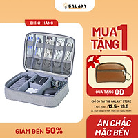 Túi Bảo Vệ Phụ Kiện Thông Minh Đa Năng Cao Cấp Galaxy Store GTPK01 (24x17x6.5 cm) - Hàng Chính Hãng