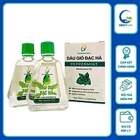 Dầu Gió Bạc Hà The Moshav Farm Chiết Xuất Hoàn Toàn Từ Thiên Nhiên, Hộp Hai Chai 7 ml