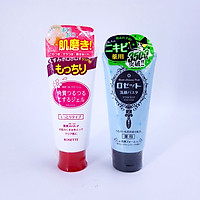 Combo làm giảm mụn dành cho da khô Rosette Gommage Moist + Rosette Face Wash Pasta Acne Clear