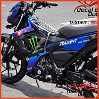 Decal Xe Máy - Tem Trùm Dành Cho Satria, Raider Mẫu Monster Cực Đẹp Mắt Siêu Đẹp