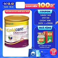 Sữa Bột Wincofood Goldcare Diacerna 850g: dinh dưỡng đặc biệt dành cho người đái tháo đường và tiền đái tháo đường giúp ổn định đường huyết.