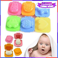 Bộ 6 Khuôn Vouller Ép Cơm Ép Trứng Ép Bánh Dễ Thương Cho Bé - Hàng Chính Hãng