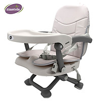 Ghế ngồi ăn dặm cho bé - gập gọn dùng gia đình, đi du lịch điều chỉnh độ cao MASTELA 1013 - BPA FREE tiêu chuẩn Châu Âu - Tặng yếm ăn dặm