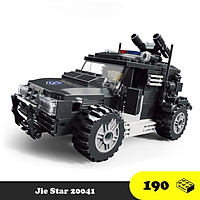 Đồ chơi lắp ráp xe cảnh sát đặc nhiệm - Jie Star Police Car S.W.A.T 20041-42 - Đồ chơi xếp hình trí tuệ