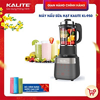 Máy làm sữa hạt đa năng Kalite KL 950, công suất 2700W, dung tích 1.75L, sấy khô khử khuẩn, nắp cảm biến chống trào, hàng chính hãng