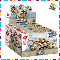 Bộ Đồ Chơi Xếp Hình Thông Minh Lego Qman 22011 Tổ Hợp Xe Quân Sự Nguyên Lốc 4 Hộp Cho Trẻ Từ 6 Tuổi