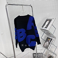 <SP mới> Áo len chữ nổi ABC form rộng giấu quần cực hot hit -hinhin