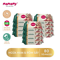 Combo 12 gói khăn ướt Mamamy 80 tờ/gói (không có nắp) an toàn cho bé