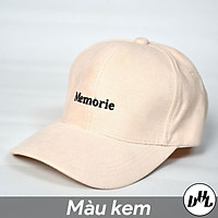Mũ lưỡi trai ️ Nón kết thêu chữ Memorie phong cách Ulzzang form unisex nam nữ N01