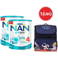 Combo 2 lon sữa bột Nestlé NAN OPTIPRO 4 HMO lon 900g + Tặng Balo vũ trụ