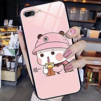 Ốp lưng kính in hình siêu cute Dành Cho iphone 6 s plus 7 8 plus Xr X s max 11 11 pro max 12 mini 12 pro max