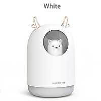 Máy Tạo Độ Ẩm Không Khí 300ML Hình Thỏ Dễ Thương Siêu Im Lặng USB Tinh Phòng Xe Ban Đêm LED Đèn Máy Lọc Không Khí Sương máy Làm Không Khí Tươi Hơn