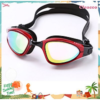 Kính bơi nam Cleacco tráng gương, chống tia UV tặng Bịt tai silicone - Hàng Chính Hãng