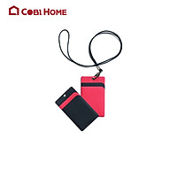 Dây Đeo Thẻ ID Học Sinh/ Sinh Viên/ Nhân Viên bằng da màu hồng và đen