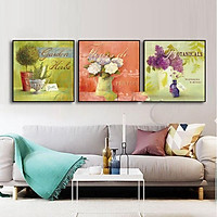 Tranh Treo Tường Hiện Đại Phòng Khách - Bình Hoa 149-a-b-c
